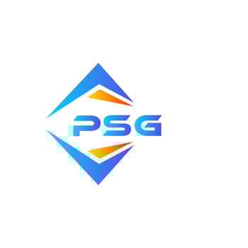 PSG abstract technology logo design on white background. PSG creative initials letter logo concept. vector