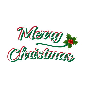 Merry Christmas decorative festival wishes greeting design png