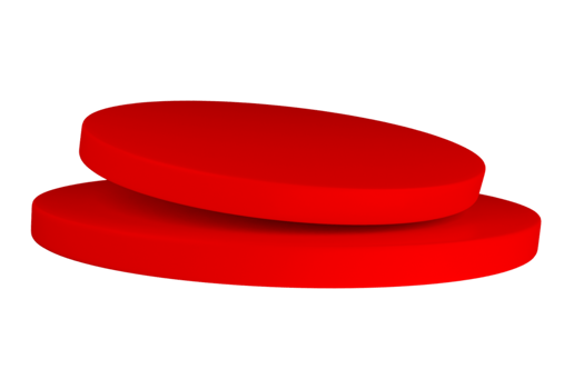 Red colour podium for product png