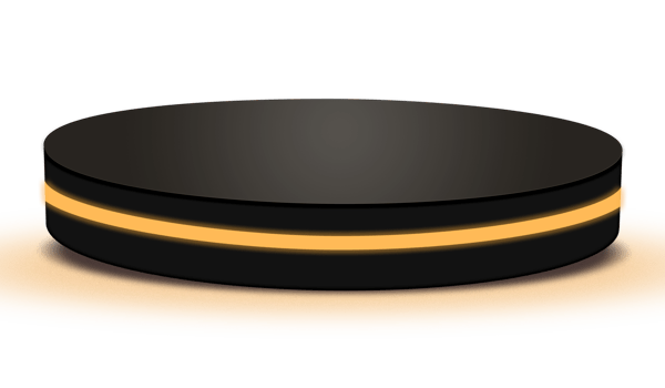 Black glowing light podium png