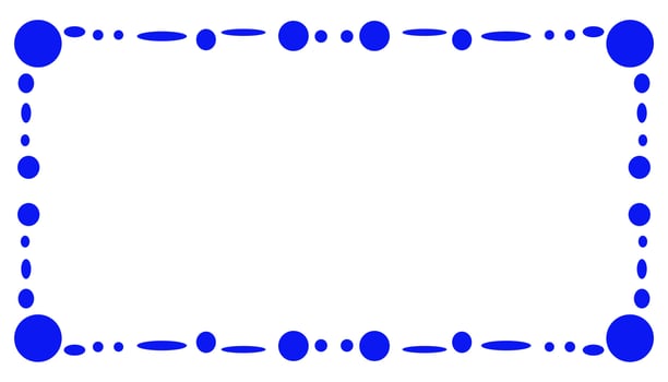 Abstract background with a blue frame vector