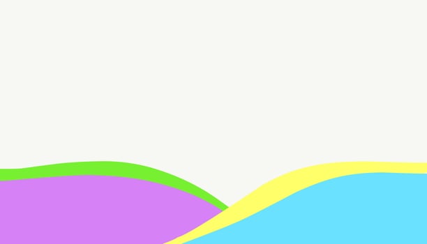 White abstract illustration background with liquid blue, purple, yellow, green vector