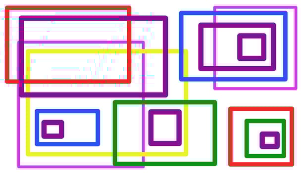 Background illustration of colorful squares vector