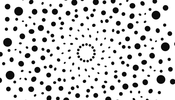 Illustration background with lots of black spots vector