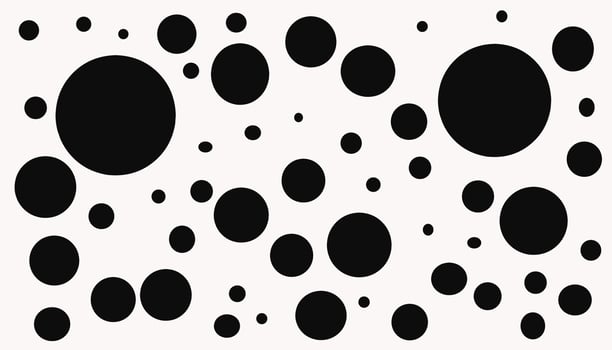 Vector design wallpaper with many black dots on a white background