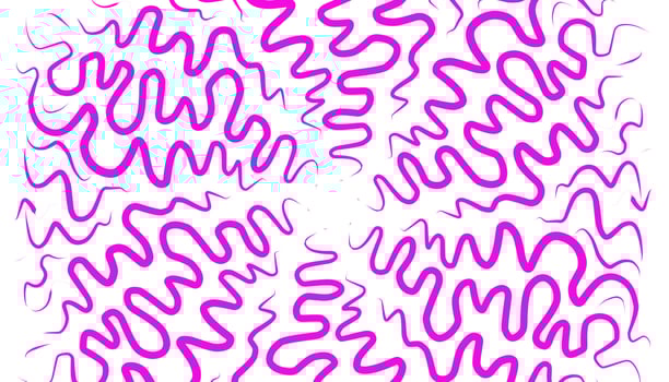 Abstract background with random purple doodles vector