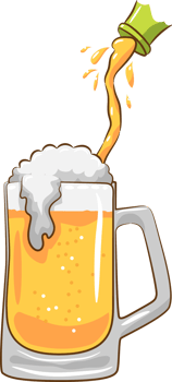 Beer mug png graphic clipart design