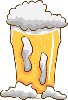 Beer mug png graphic clipart design