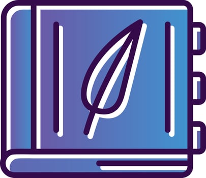 History Book Vector Icon Design