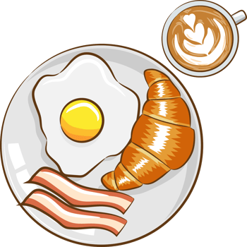 breakfast png graphic clipart design