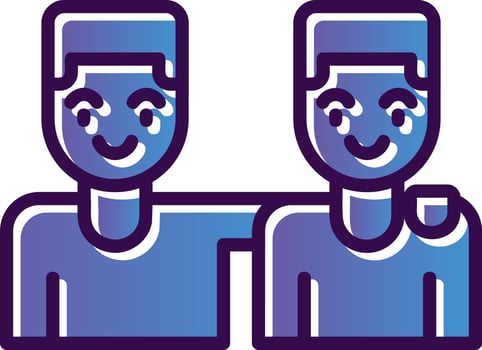 Friends Vector Icon Design