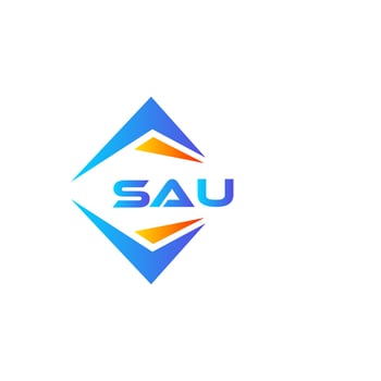 SAU abstract technology logo design on white background. SAU creative initials letter logo concept. vector