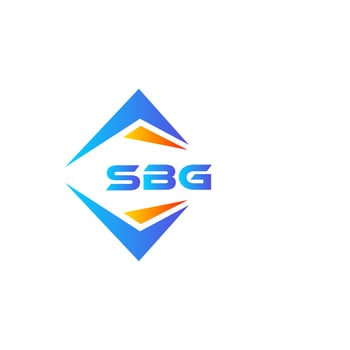 SBG abstract technology logo design on white background. SBG creative initials letter logo concept. vector