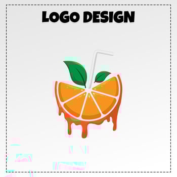 Vector Logo Fruit Juice Illustration Design