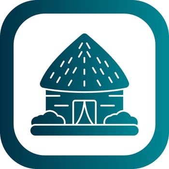 Hut Vector Icon Design