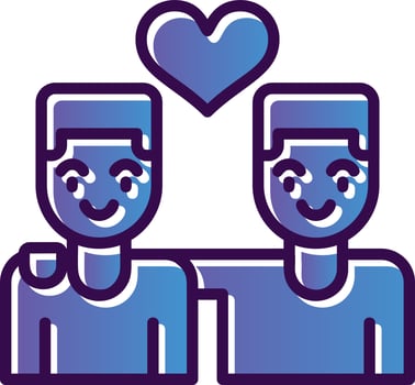 Friends Vector Icon Design