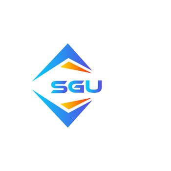 SGU abstract technology logo design on white background. SGU creative initials letter logo concept. vector
