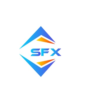 SFX abstract technology logo design on white background. SFX creative initials letter logo concept. vector