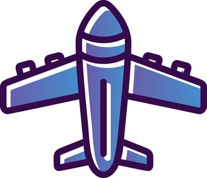 Airplane Vector Icon Design