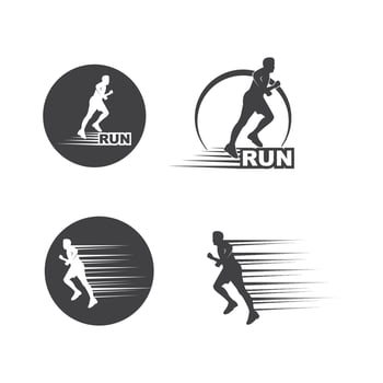running man icon vector illustration design
