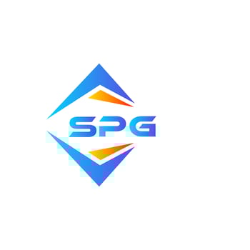 SPG abstract technology logo design on white background. SPG creative initials letter logo concept. vector