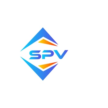 SPV abstract technology logo design on white background. SPV creative initials letter logo concept. vector