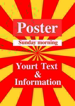 TEMPLATE POSTER. TEMPLATE FLYER. RETRO POSTER vector