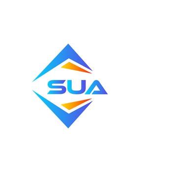 SUA abstract technology logo design on white background. SUA creative initials letter logo concept. vector