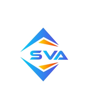 SVA abstract technology logo design on white background. SVA creative initials letter logo concept. vector