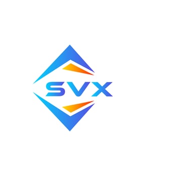 SVX abstract technology logo design on white background. SVX creative initials letter logo concept. vector