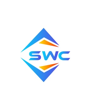 SWC abstract technology logo design on white background. SWC creative initials letter logo concept. vector