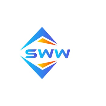 SWW abstract technology logo design on white background. SWW creative initials letter logo concept. vector