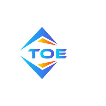 TOE abstract technology logo design on white background. TOE creative initials letter logo concept. vector