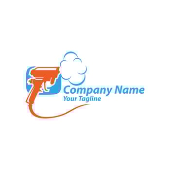 Construction spray foam Insulation logo element. Vector illustration of construction foam icon line isolated on clean background for your web mobile app logo design.
