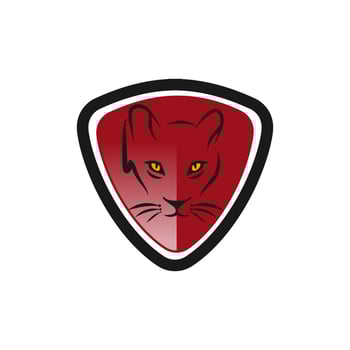 Tiger shield logo design template ,Lion head logo ,Element for the brand identity ,Vector illustration vector
