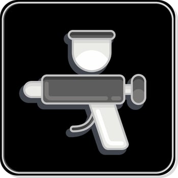 Icon Exterior. related to Car Service symbol. Glossy Style. repairing. engine. simple illustration vector