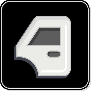 Icon Body Parts. related to Car Service symbol. Glossy Style. repairing. engine. simple illustration vector