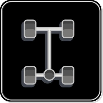 Icon Abs. related to Car Service symbol. Glossy Style. repairing. engine. simple illustration vector