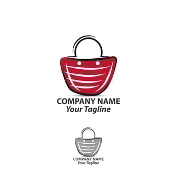 Online Shop Logo designs Template. Shopping Logo vector icon illustration design. Shopping bag icon for online shop business logo. Online store logo vector illustration. Logotypes For Online Shop.