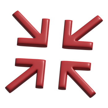 3d icon of collapse png