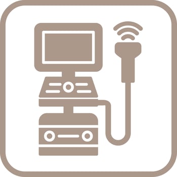 Ultrasound Machine Vector Icon