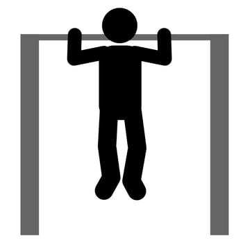 stick figure of people doing sports. puss up. plank. weightlifting. gym vector