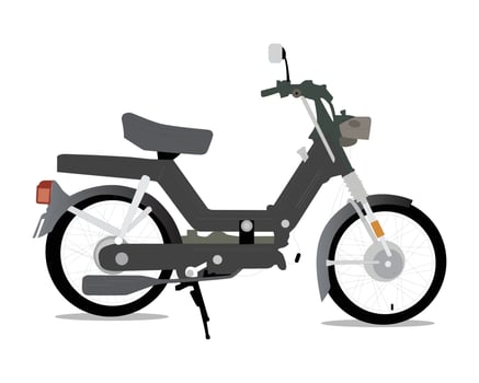 Vector motorbike cartoon illustration