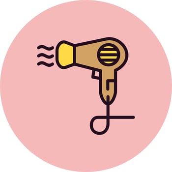 Hair Dryer Vector Icon