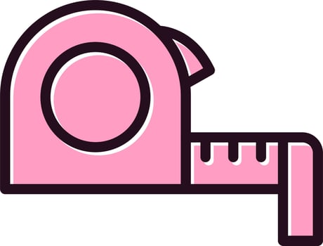 Measuring Tape Vector Icon