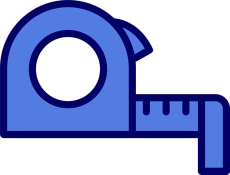 Measuring Tape Vector Icon