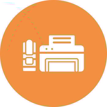 Teleprinter Vector Icon
