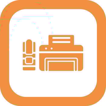 Teleprinter Vector Icon