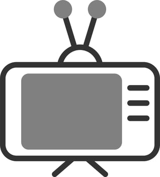 Old Tv  Vector Icon