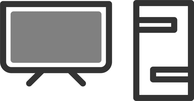 Computer Vector Icon